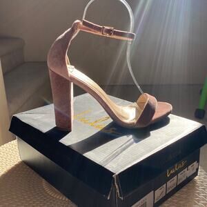 Lulus Taylor Heels Mauve Suede Size 6